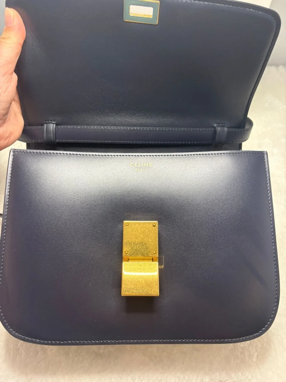 Celine Medium Classic Bag with Gold Hardware - Picture 9 of 10